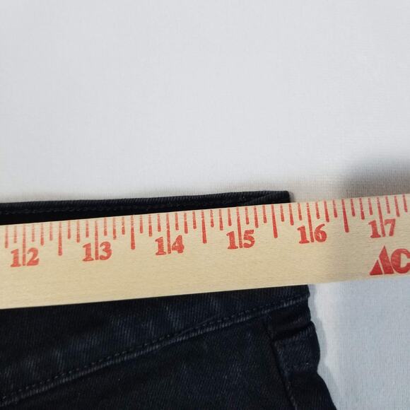 J Brand Jeans Mens 32 Black Mick Tycho Skinny Slim Stretch Frayed Hem Denim USA - Picture 9 of 12